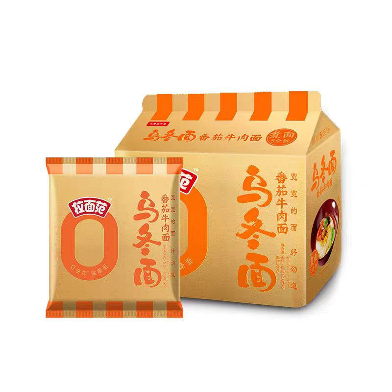 Lamianfan 0 frittierte Udon-Nudeln (Tomate & Rindfleisch) 123 g x 5