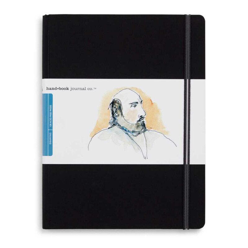 Drawing Journal 140GSM 10.5 x 8.25 Large Portrait Ivory Black