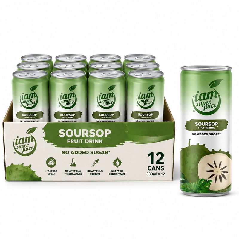 I am Super Juice Soursop Drank (Guanabana) 330 ml * 12 - Caloriearm