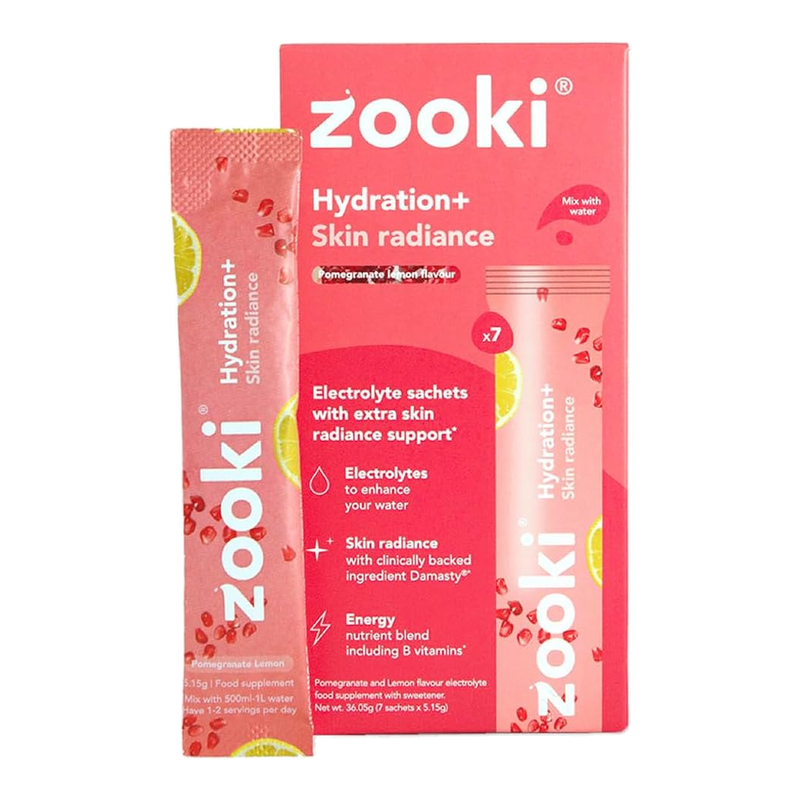 Zooki Electrolytes + Skin Radiance Pomegranate Lemon - 20 x 5.1g