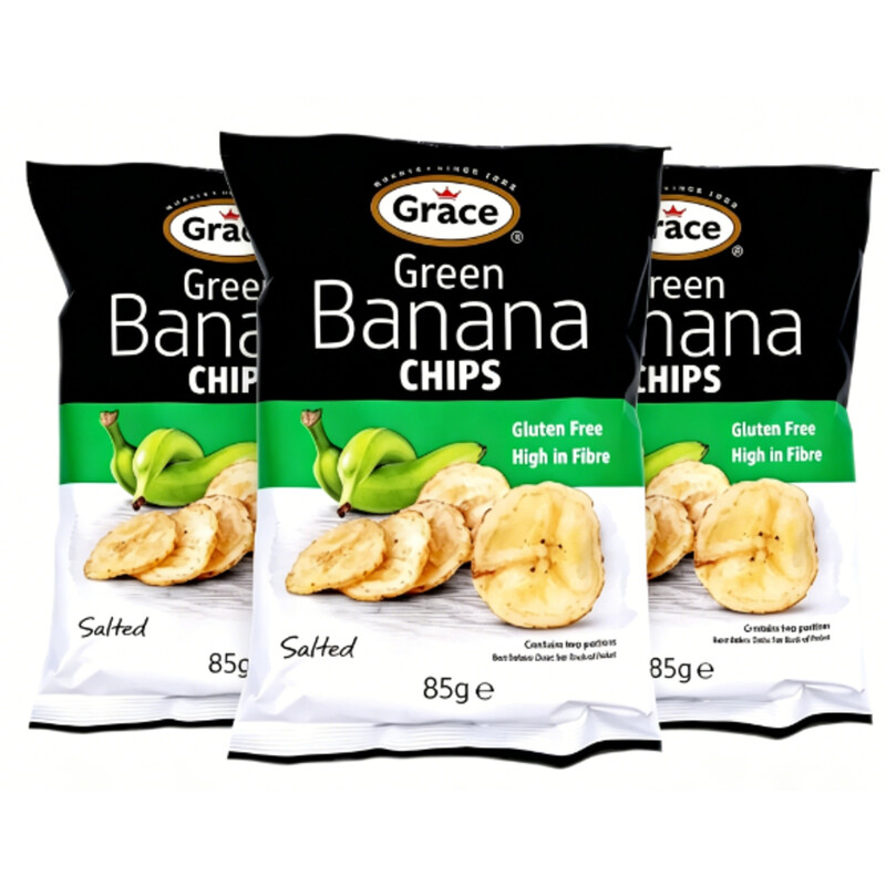 Grace Banana Chips Green 85g x 3pcs