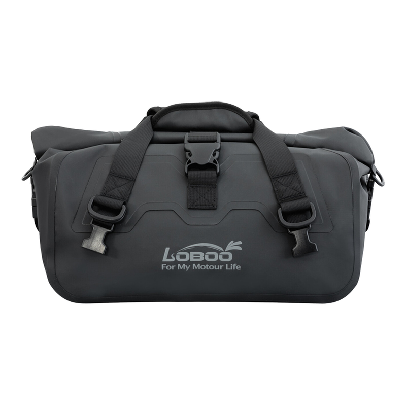 LOBOO 20L Motorcycle Tail Bag, IPX6 Waterproof, Roll-Top Dry Bag