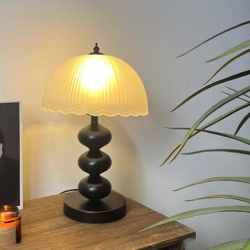 Arlgsite antieke glazen tafellamp 1 stuk