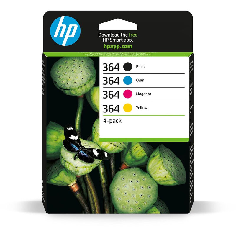 HP 364 Pack de 4 cartouches d’encre originales CMJN N9J73AE