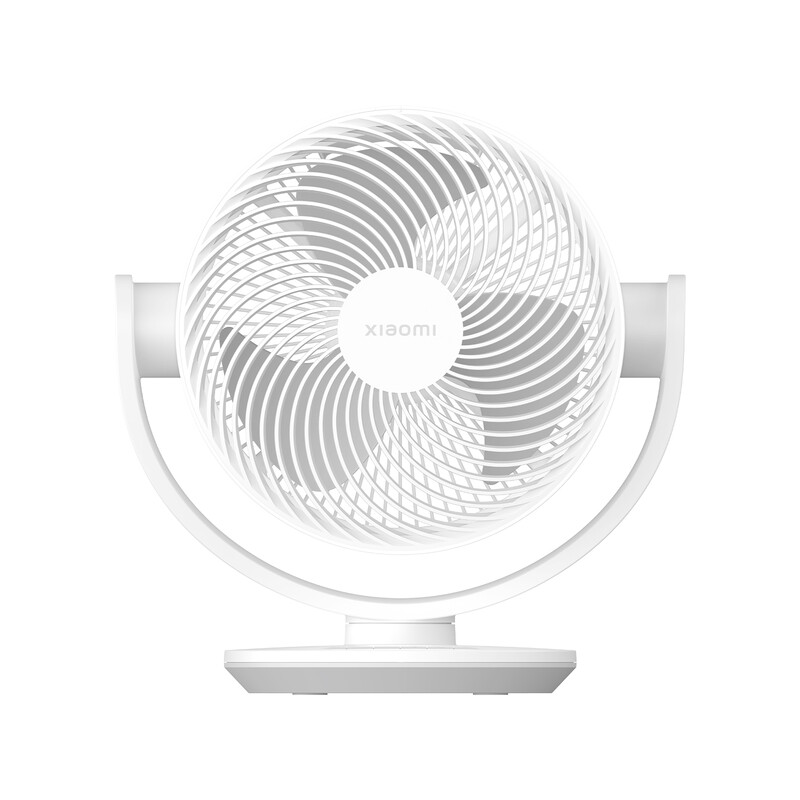Xiaomi slimme luchtcirculatiefan voor op het bureau, app-bediening, Type-C draagbaar opladen, 0~100 windstanden instelbaar, 3D automatische oscillatie, 28 dB stil en energiebesparend, geschikt voor slaapkamer/kantoor