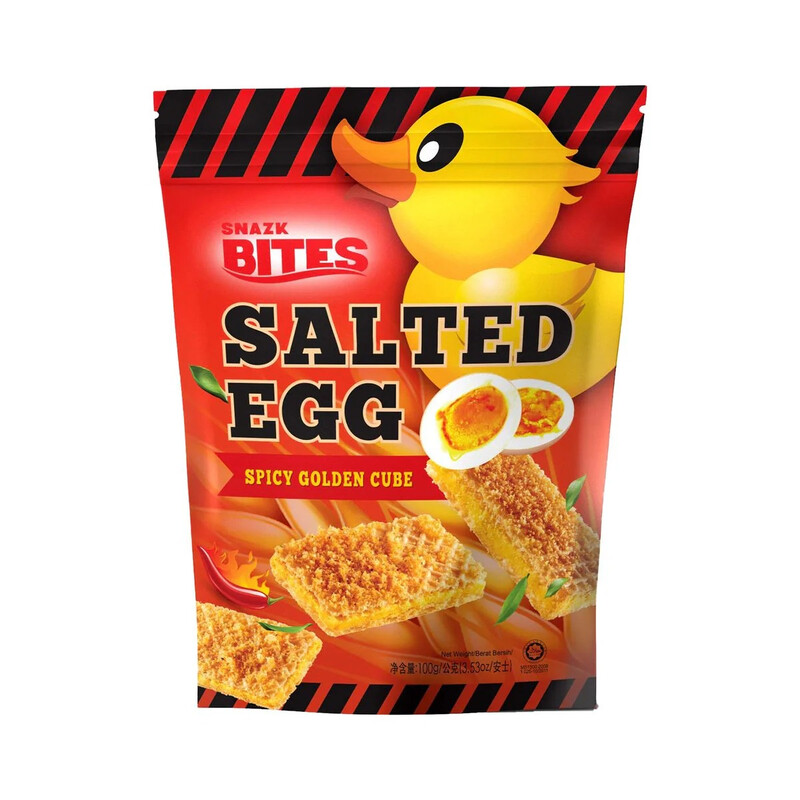 My Bizcuit Snazk Bites Spicy Golden Cube - Salted Egg 100g