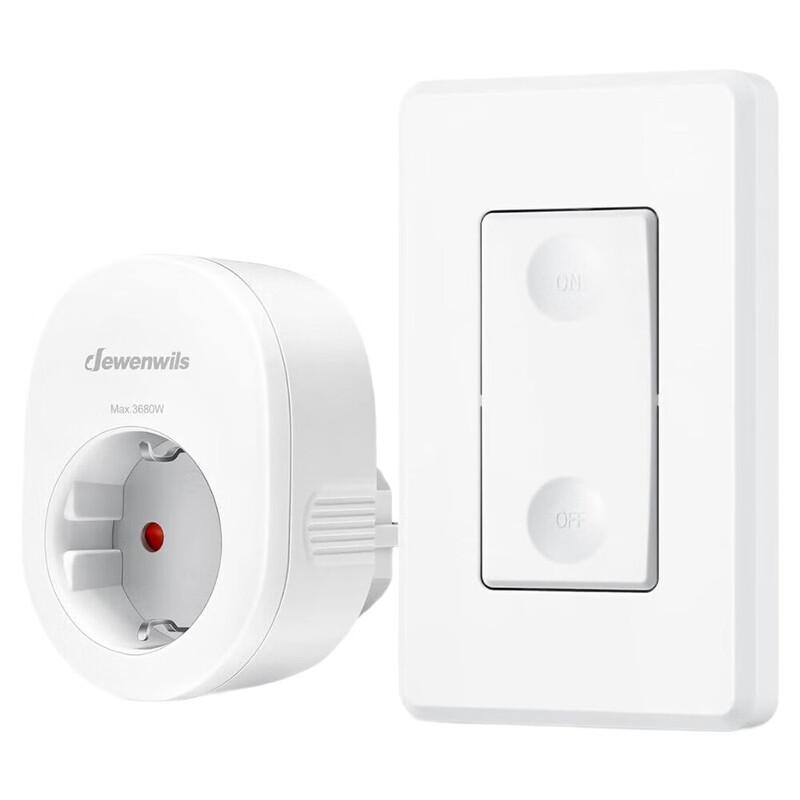 Dewenwils draadloze stopcontacten met afstandsbediening, 16 A, 3680 W, radiostroomschakelaar voor feestdecoratie, 30 m bereik, draadloze wandschakelaar, geen kabels nodig, uitbreidbaar