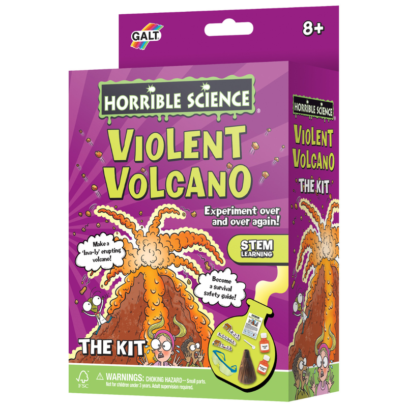 Horrible Science Violent Volcano Science Kit for Kids