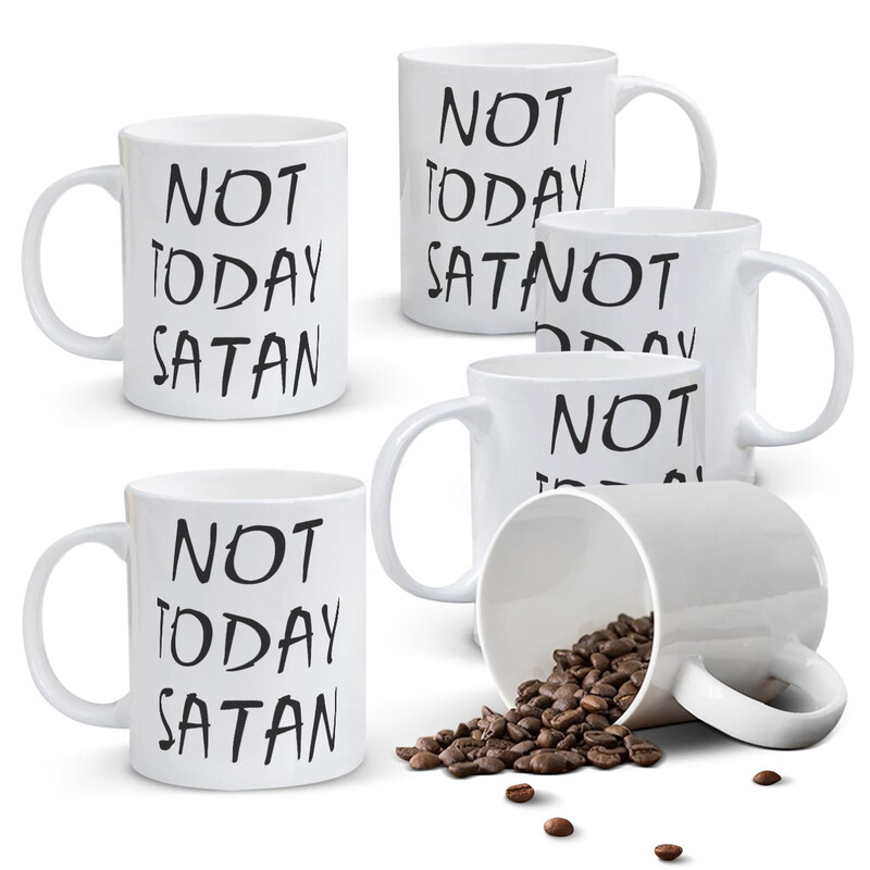 Alphynix 33 cl lustige Kaffeetasse - „Nicht heute, Satan"