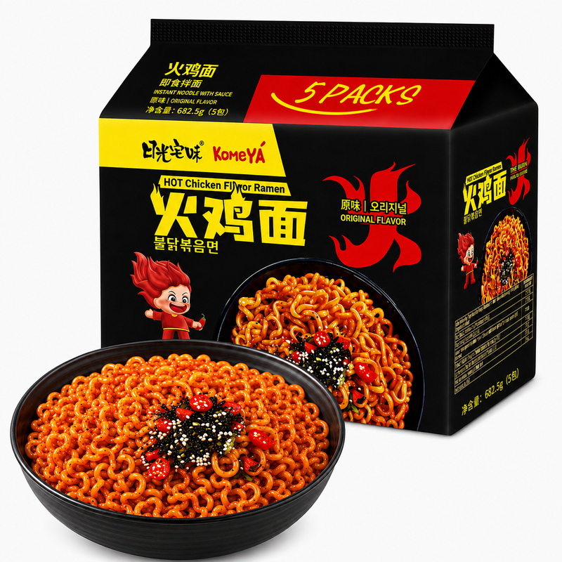 KOMEYA Hot Chicken Ramen Original 136,5 g × 5