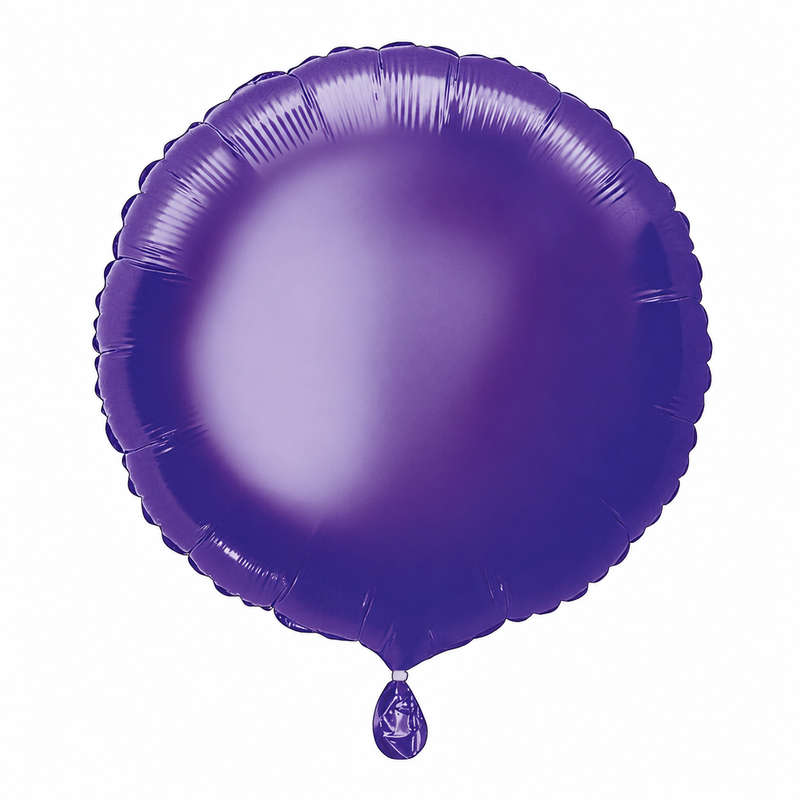 18in Deep Purple Round Foil Balloon