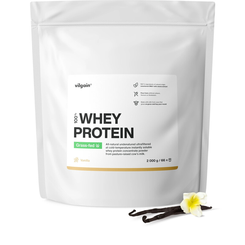 Grass Fed Whey Protein Vanilla Protein Nutrition Powder Flavour - 2000g