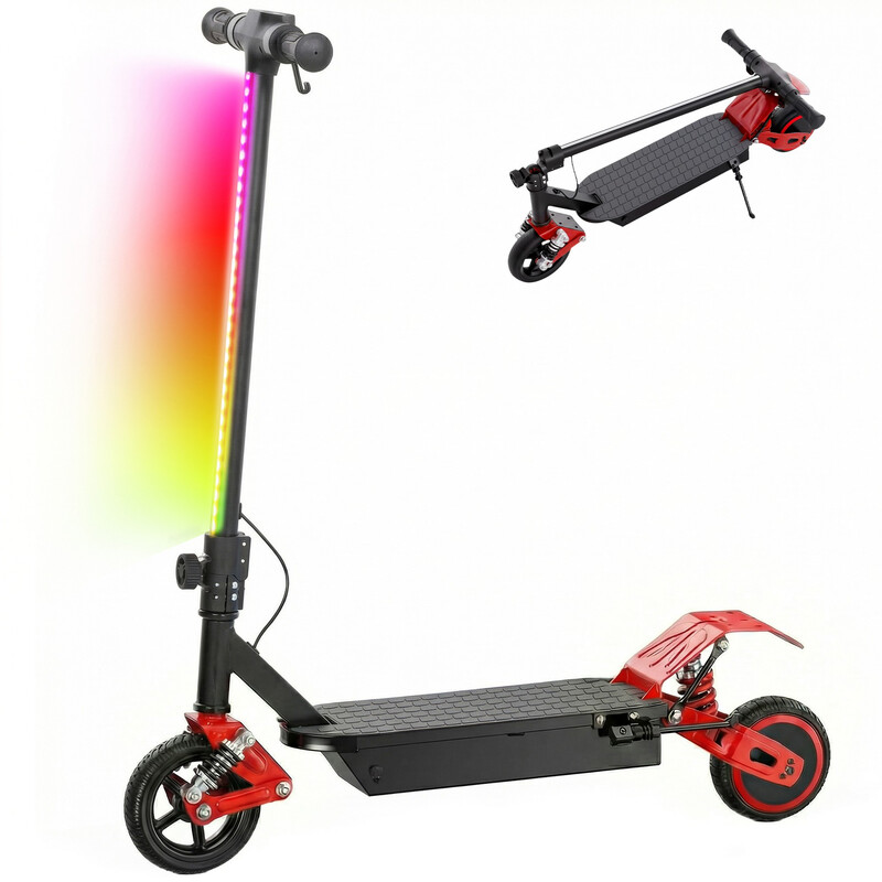 AA1-127V70RD AIYAPLAY Electric Scooter for Kids, Foldable Electric Scooter with LCD D