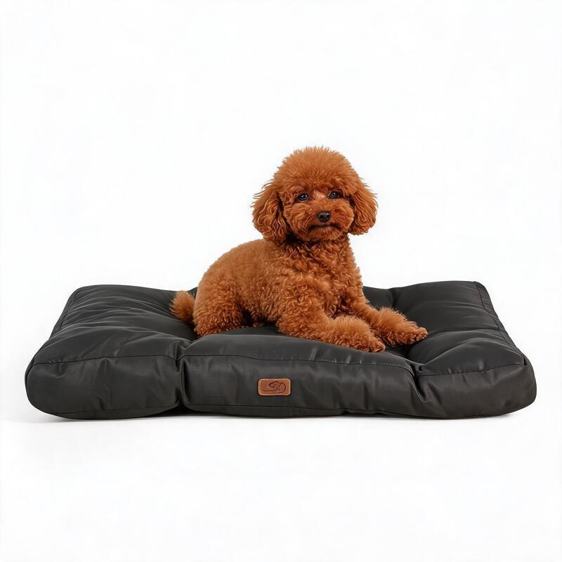 Hundebett - wasserdicht - Größe M - 76 x 50 x 10 cm - schwarz