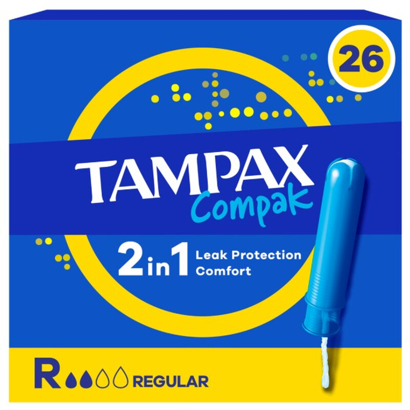 Tampax compak r√©gulier tampons avec applicateur x26 - vue 2