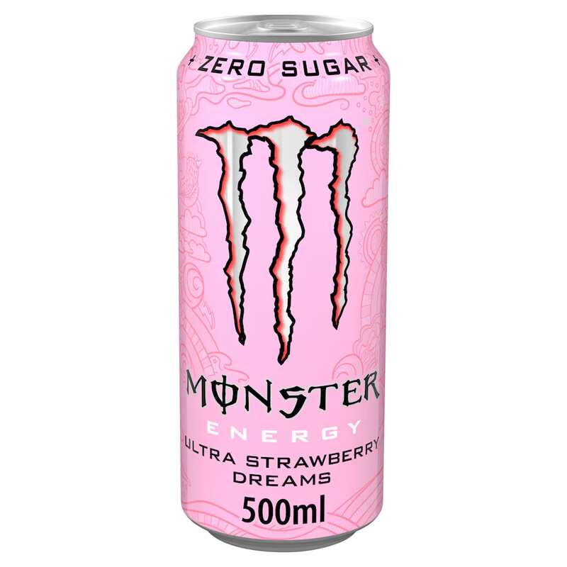 Monster Ultra Aardbei Dromen Energie Drink - 500 ml