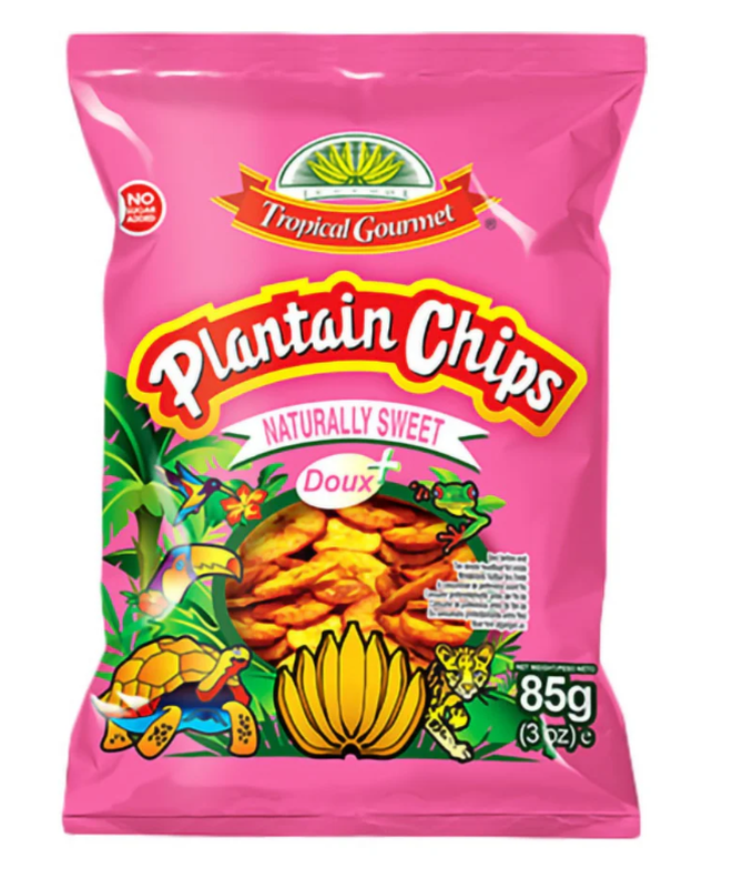 Tropical Gourmet extra zoete bakbanenchips 85g