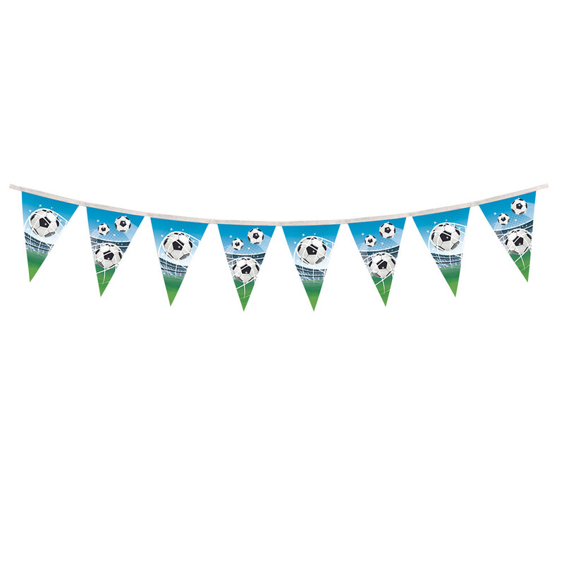 Soccer Fans Paper Triangle Flag Banner