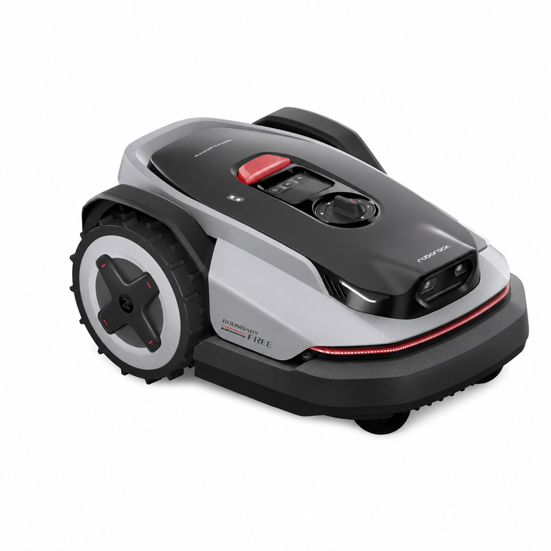 Roborock RockNeo Q110 Mähroboter für Rasenflächen bis zu 1.000 m², KI-Smart-Kartierung, NetRTK + VSLAM kabellose Navigation, Stereo-Vision Hindernisvermeidung, 45 % Steigungsklimen, 4 cm Hindernisüberwindung, App-Steuerung