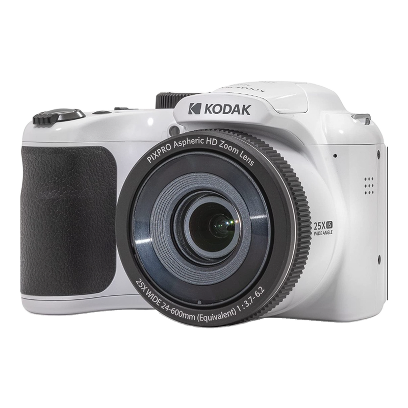 Kodak Appareil photo bridge numérique avec zoom optique 25x, Blanc