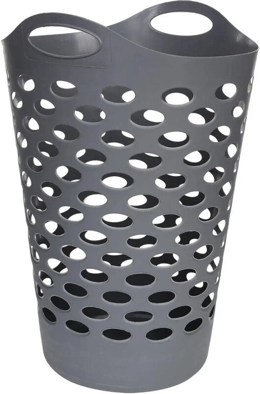 5five Flexibele Wasmand - Grijs, 60L, 41 cm