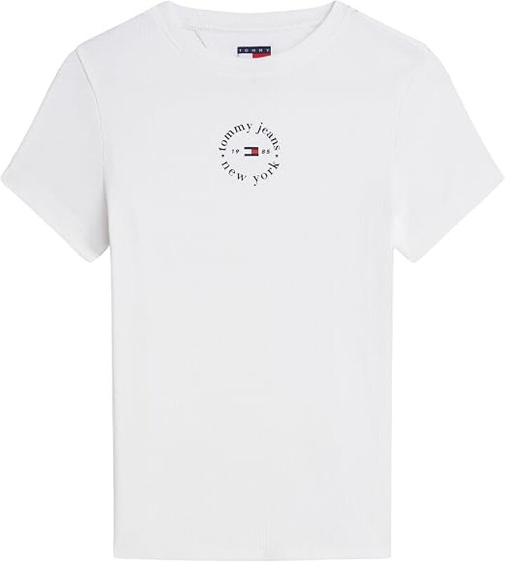 Tommy Hilfiger Women's Jeans Playera Slim Para Mujer - Ecru