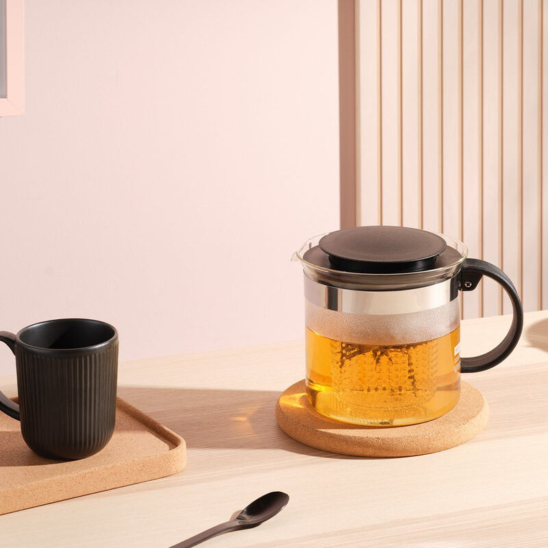 Bodum Black/Green Bistro Nouveau Teapot 1.5L