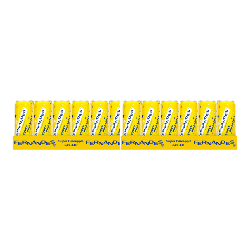 Fernandes Super Ananas Koolzuurhoudende Frisdrank - 24 x 330 ml x2