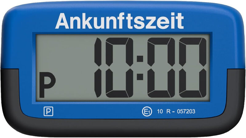 Needit Park Micro Elektronische Parkscheibe, Weltweit dünntester automatischer Parkzähler, KBA-zertifiziert, Kompakte Digitaluhr mit ablesbarem Display, Langlebige Batterie, 9,4 mm dünn