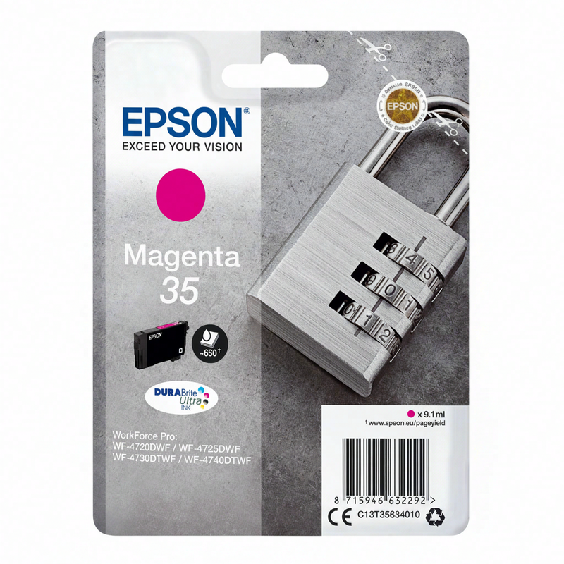 Epson Padlock 35 DURABrite Ultra magenta enkelverpakking inkt