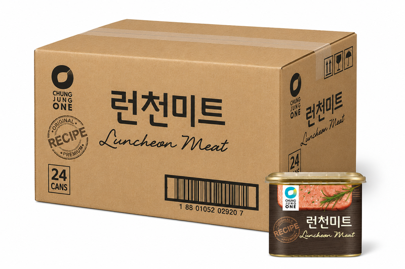 CHUNG JUNG ONE Luncheon Meat Varkensvlees 24 x 340 g