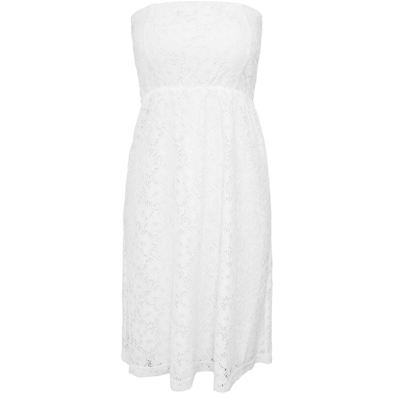 Urban Classics Damen-Spitzenkleid, weiß, Größe