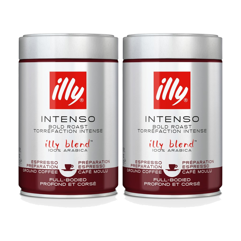 Illy Bold Roast Intenso Gemalen Koffie - 250 g x2