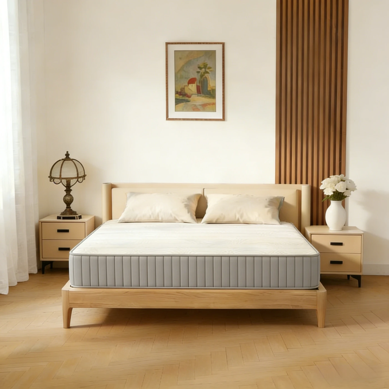 【Terug naar school】JoySelect hybride matras, 180 x 200 x 24 cm, 5-zone pocketvering, H2/H3 ergonomische ondersteuning, middelzacht oppervlaktegevoel, versterkte randen, ademende gebreide hoes, bewegingsisolatie