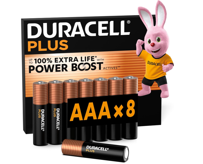 DURACELL Plus Power AAA Batteries - Pack of 8