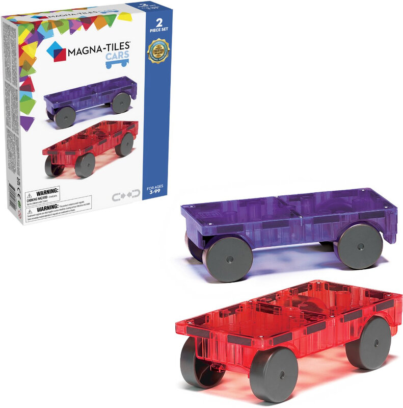 16022PR - MAGNA-TILES Cars 2-delige uitbreidingsset