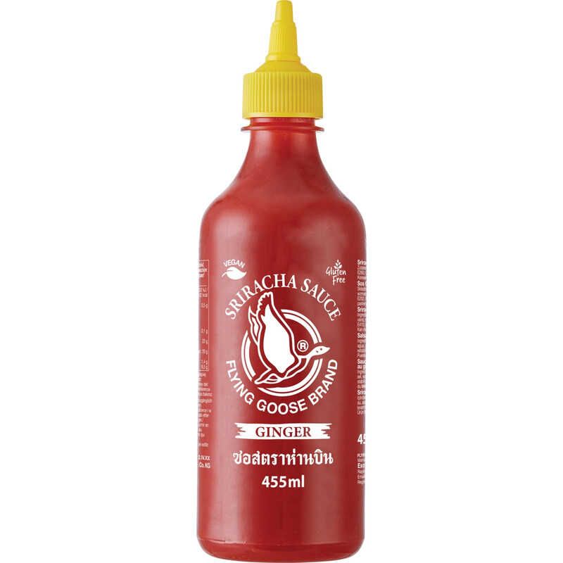 FLYING GOOSE SRIRACHA CHILLI SAUCE GINGER 455ml