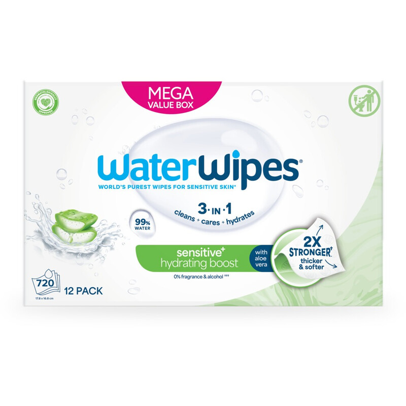 WaterWipes Hydraterende doekjes 12 Pack x 60