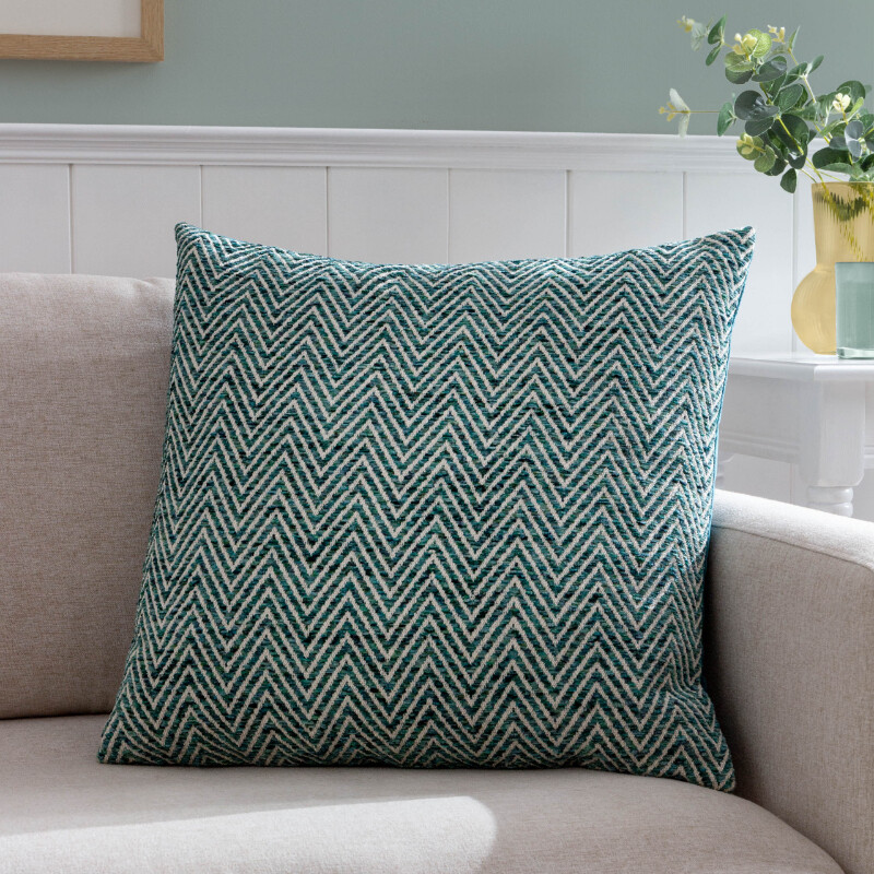 Cushion Croft Square Teal 50x50cm