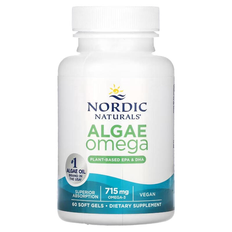 Algae Omega 3 Heart Brain Vegan 715 mg - 60 Softgels