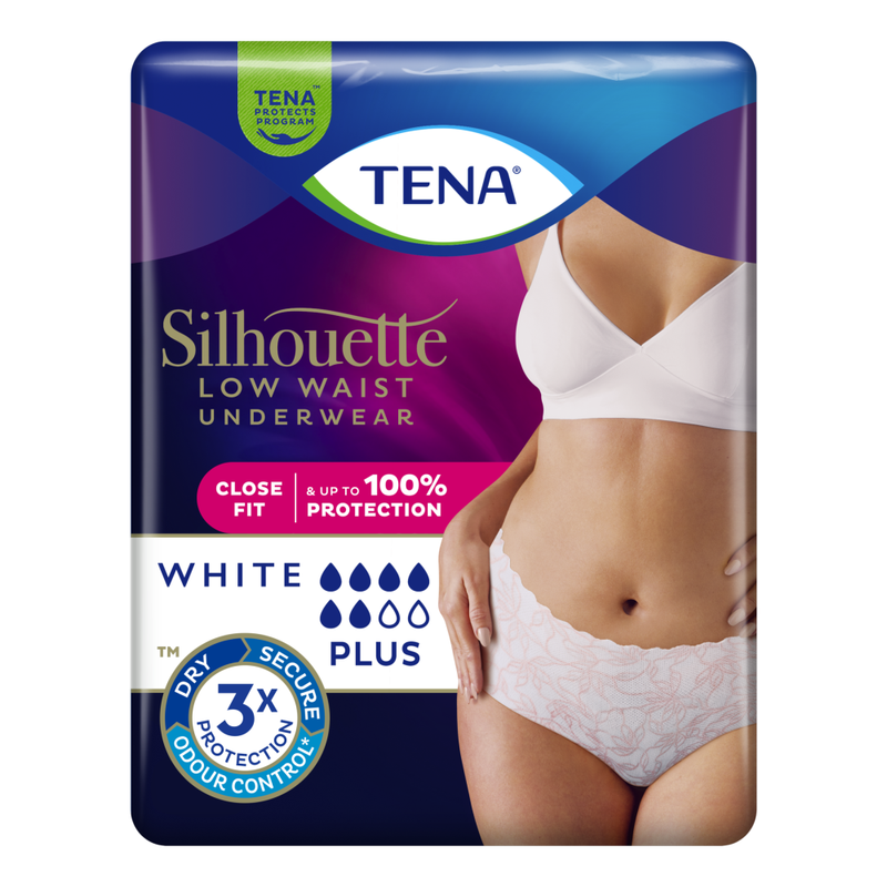 Tena White Silhouette Incontinence Pants L 10 Pants