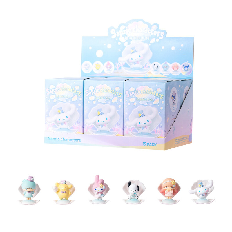 Sanrio Characters Sea Holiday Figure Model Blind Box Figure Assortment