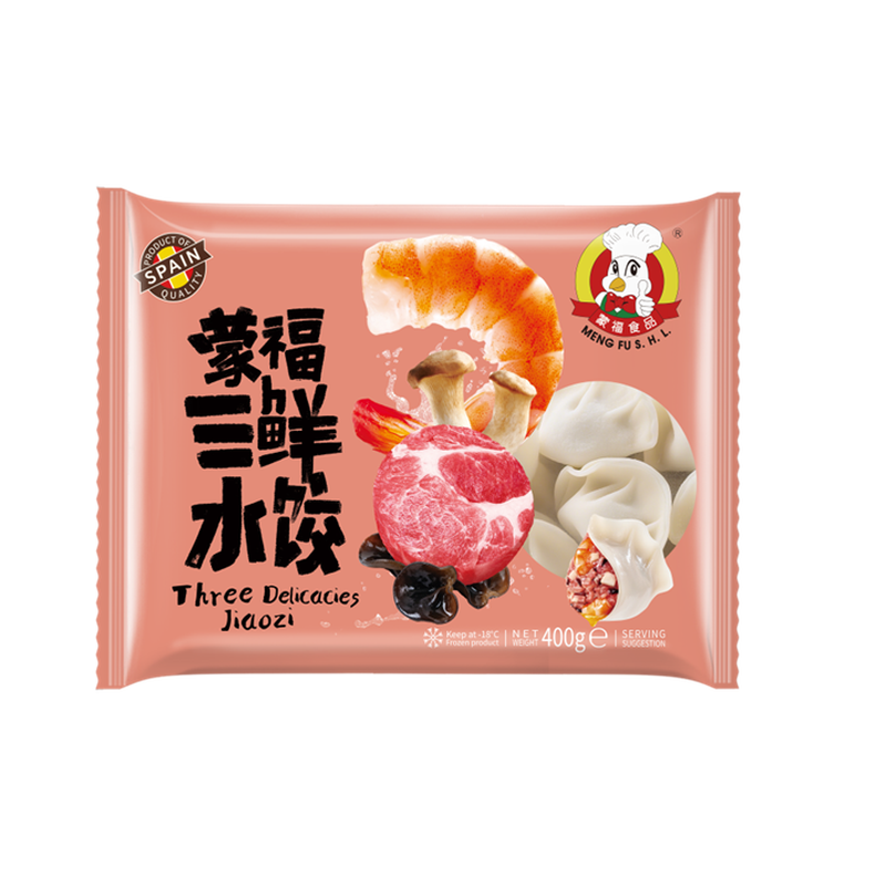 MENGFU Teigtaschen mit drei Köstlichkeiten 400 g