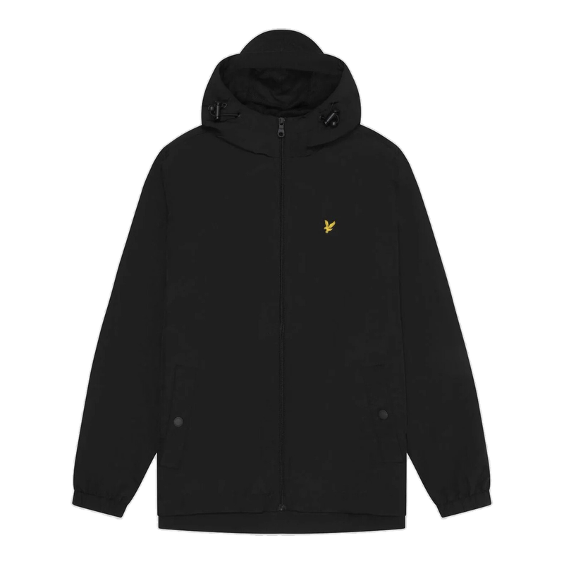 Lyle & Scott Water Resistant Hooded Jacket - Jet Black