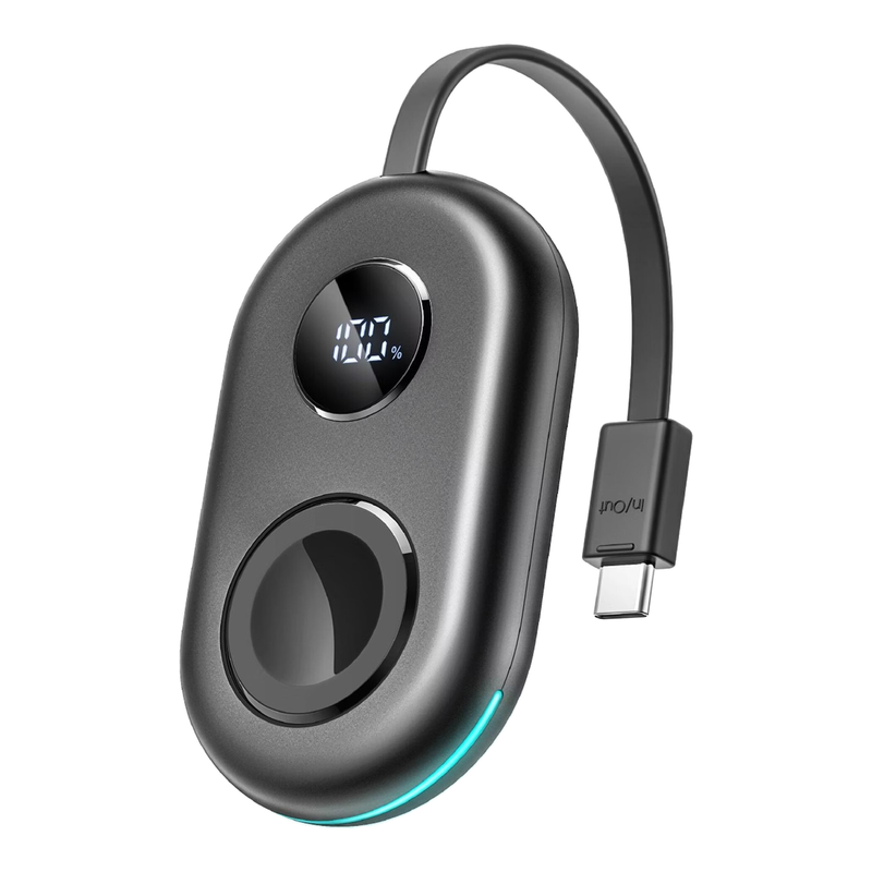 JOYROOM JR-W09 Magnetisches kabelloses Uhrenladegerät, 2500 mAh, Powerbank mit integriertem Typ-C-Kabel