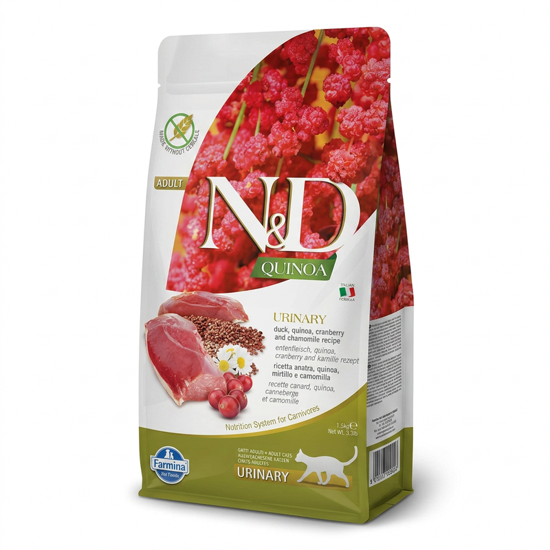 Farmina N&D Quinoa Serie Katze Urinary Care Entenfleisch 1,5 kg