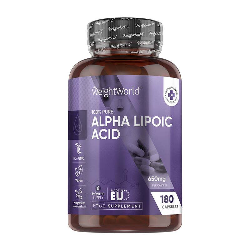 WeightWorld Alpha-Liponsäure (ALA) 650 mg 180 Kapseln