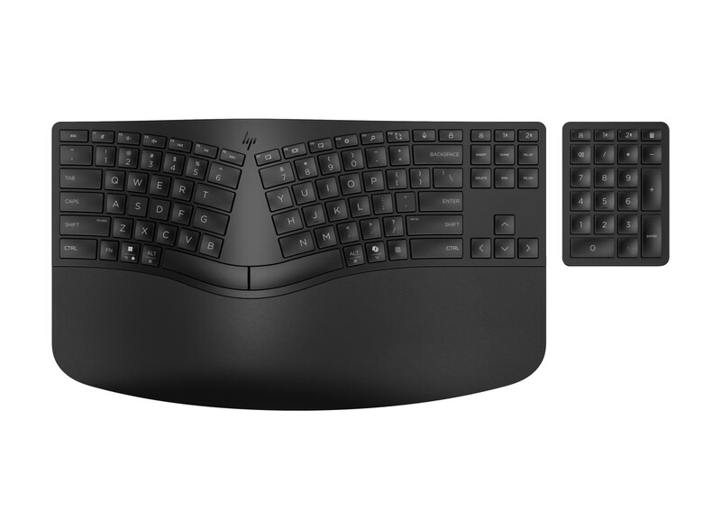 960 Ergonomic Split Layout Wireless Keyboard - With Padded Wrist Rest