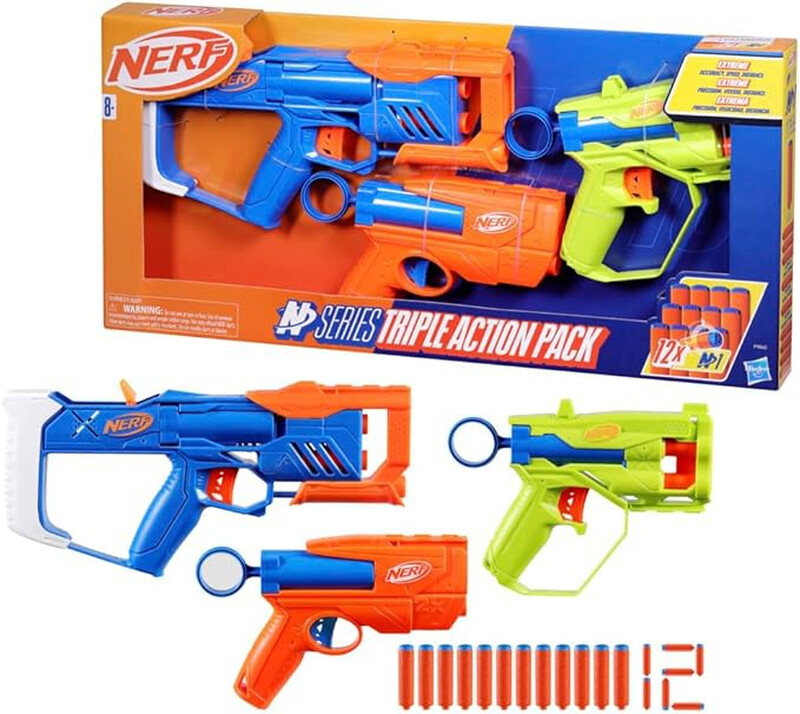 N Series Triple Action Blaster Pack