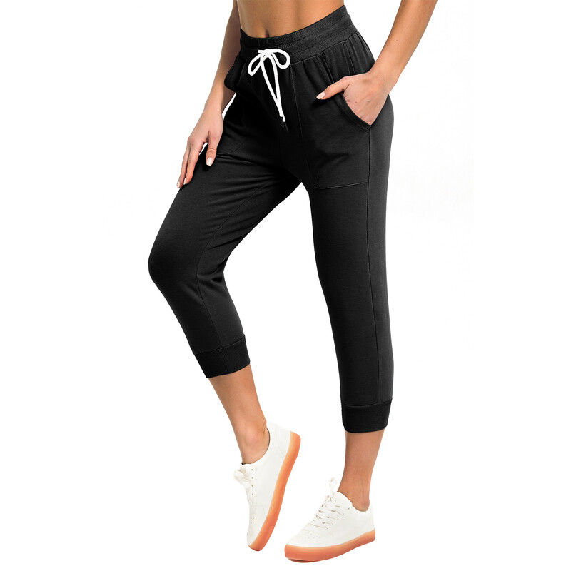 Womens Capri Pants 0005 BlackS